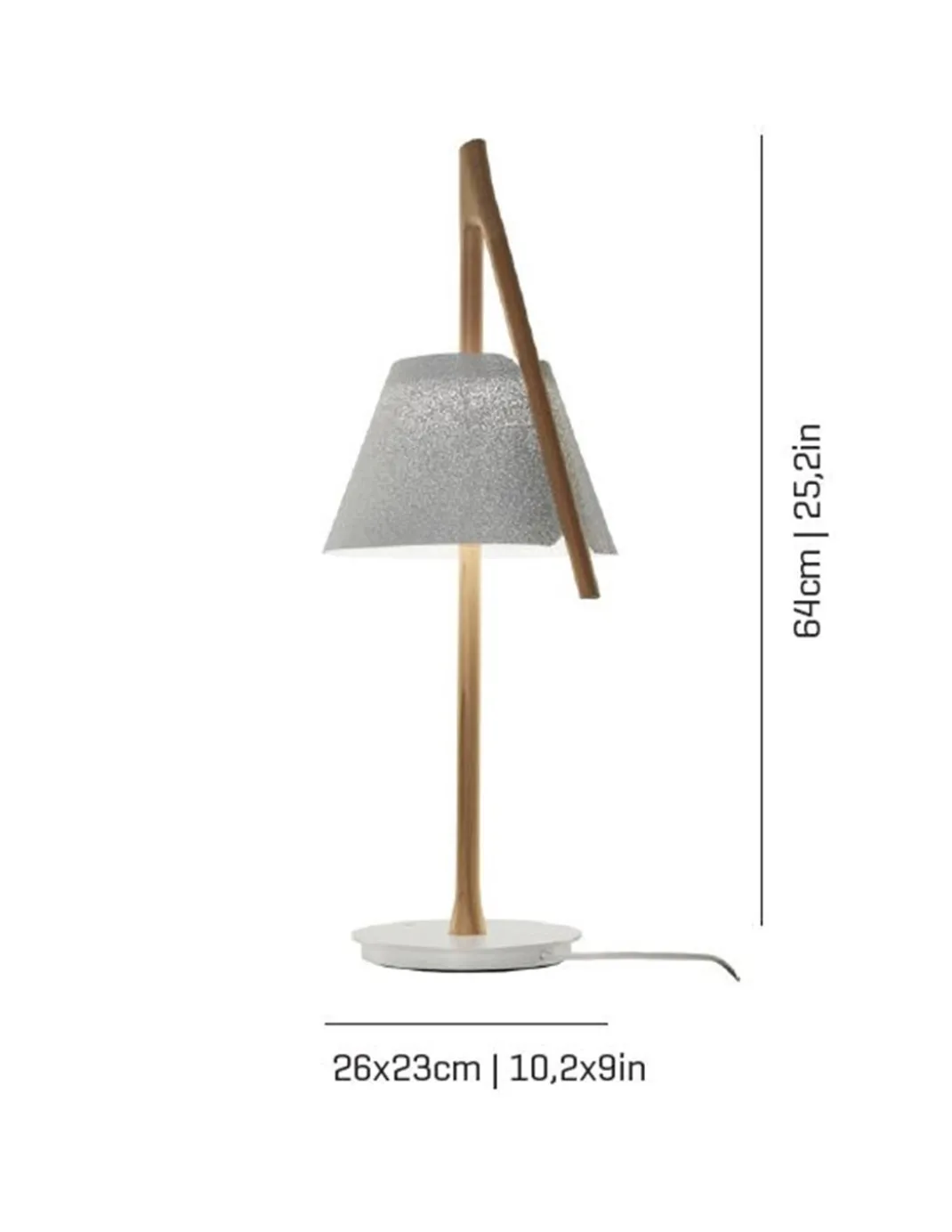 Lámpara de mesa Cambo – a-emotional light – Lámpara de diseño de acero inoxidable+madera de haya, Altura: 64 cm, LED Regulable 2