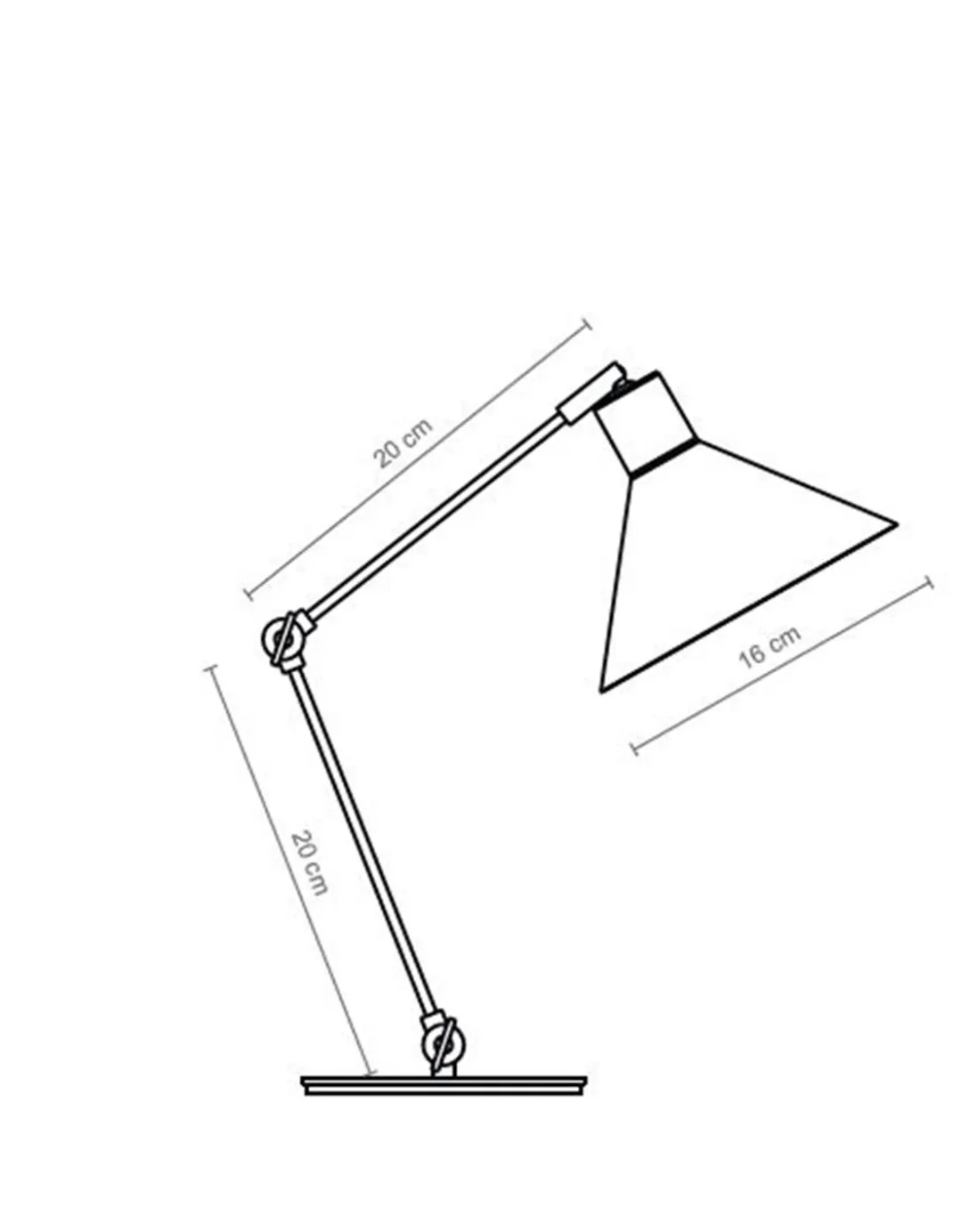 Lámpara de mesa Capuchina - Luxcambra - Flexo articulable estilo industrial