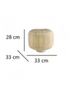 Lámpara de mesa Cheval - AJP - Lámpara de papel decorativa, diseño natural