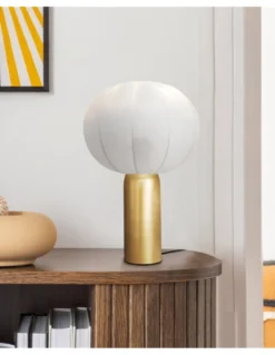 Lámpara de mesa Chiquita - IDP Lampshades - Lámpara textil y cerámica