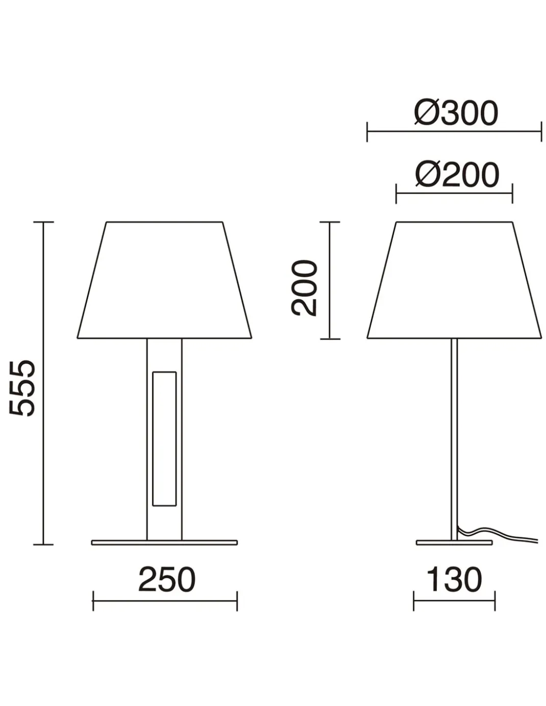 Lámpara de mesa Classical - Novolux Lighting - Lámpara elegante, pantalla de tela