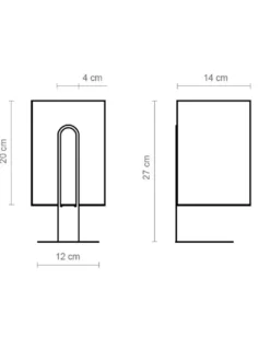 Lámpara de mesa Clipam – Luxcambra – Lámpara decorativa con pantalla de cotonet