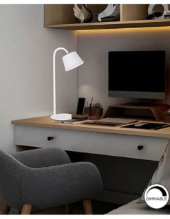 Lámpara de mesa Cuco – Schuller – Lámpara moderna en acabado corten o blanco
