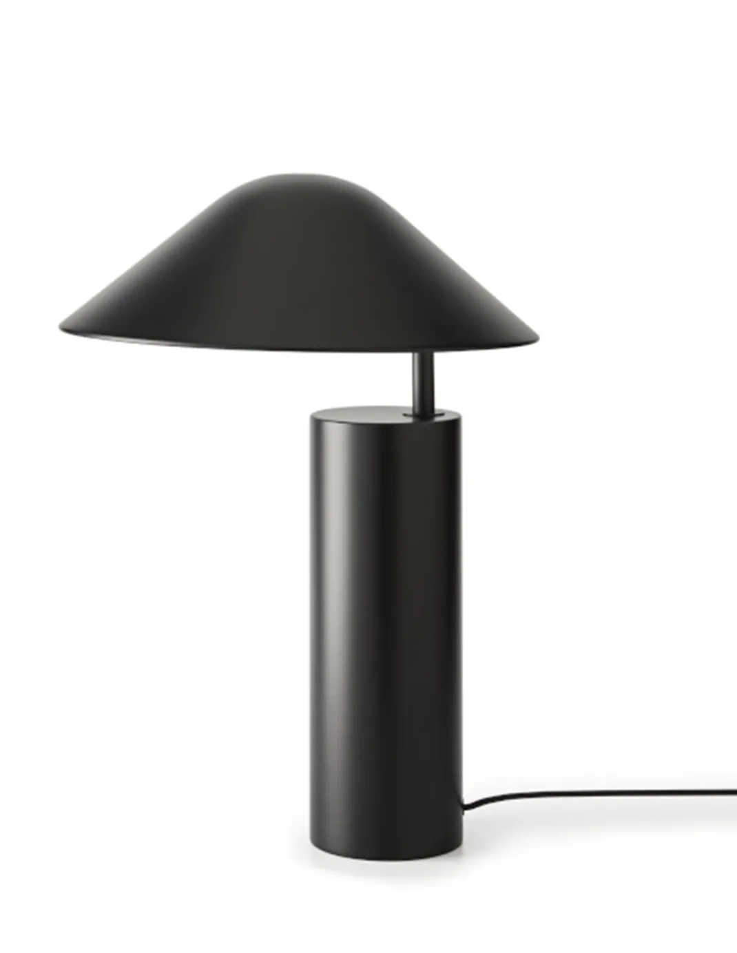 Lámpara de mesa Damo - Aromas. Lámpara decorativa de mesa en acero color negro