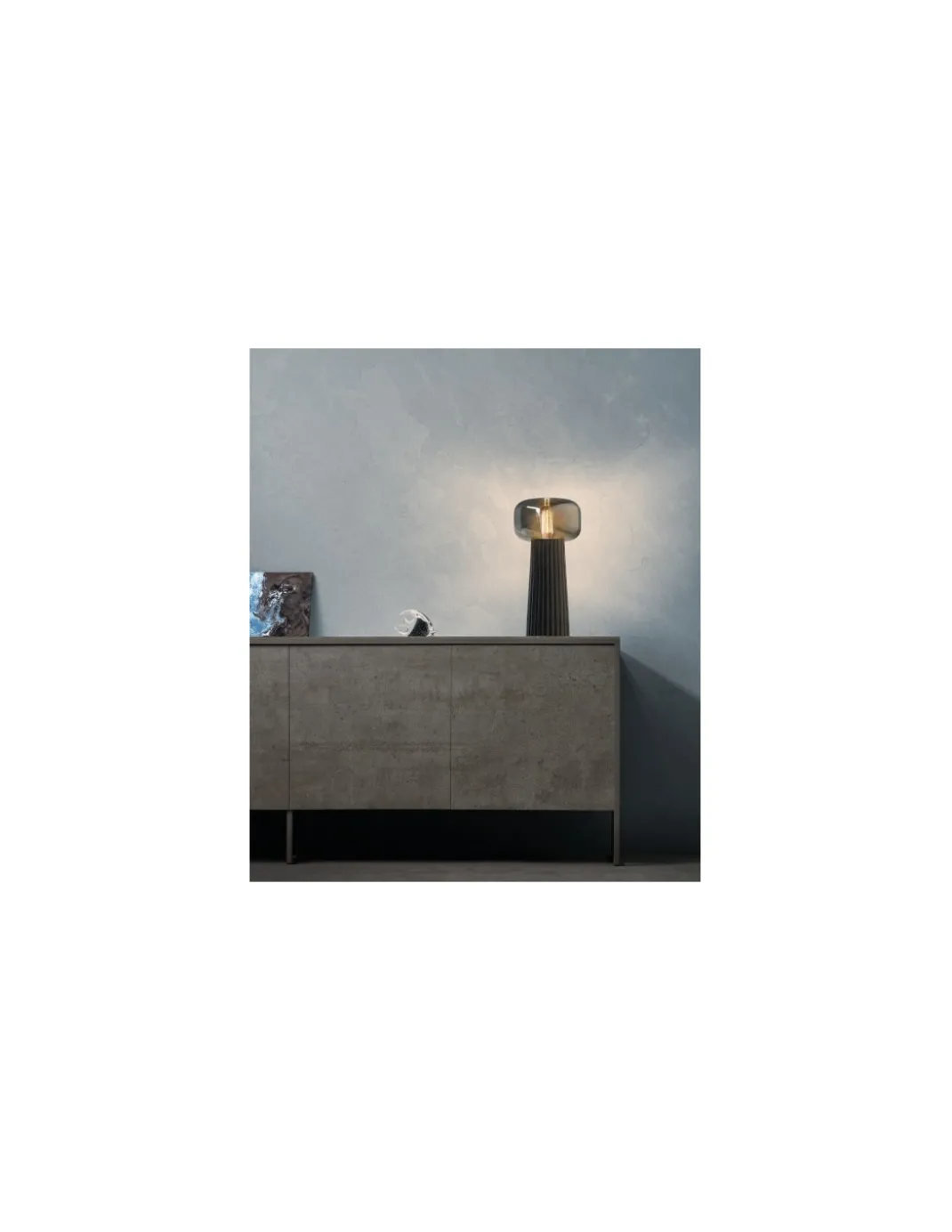 Lámpara de mesa de cristal Faro - Mantra - Diseño vintage moderno y sofisticado