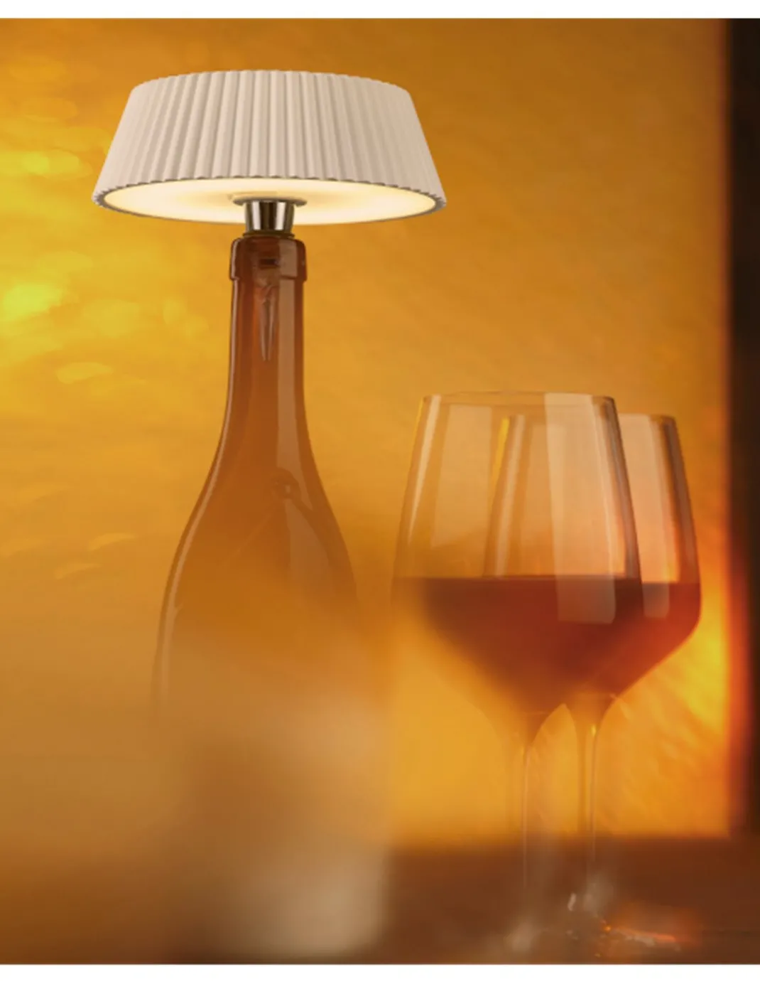 Lámpara de mesa de exterior Relax - Mantra - Lámpara tapón de botella, táctil y regulable