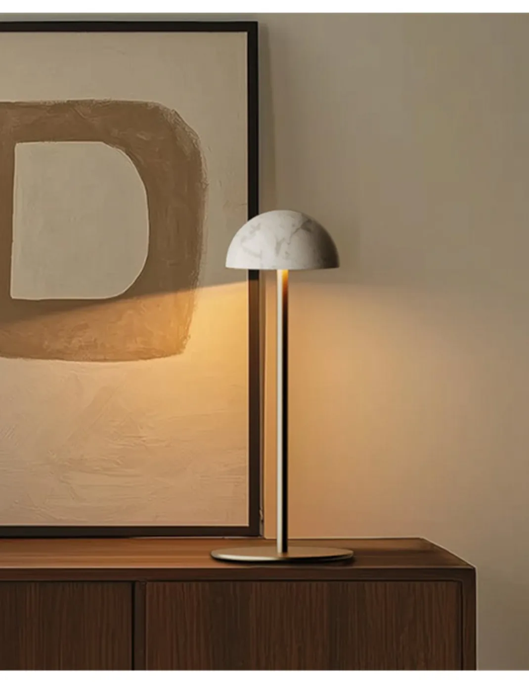 Lámpara de mesa Dussa – Aromas – Lámpara de mármol en 3 acabados, LED 2700K