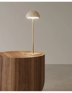 Lámpara de mesa Dussa – Aromas – Lámpara de mármol en 3 acabados, LED 2700K