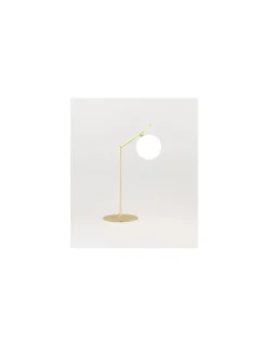 Lámpara de mesa Endo - Aromas. Lámpara tipo bola, Metal+vidrio soplado, LED 2700K