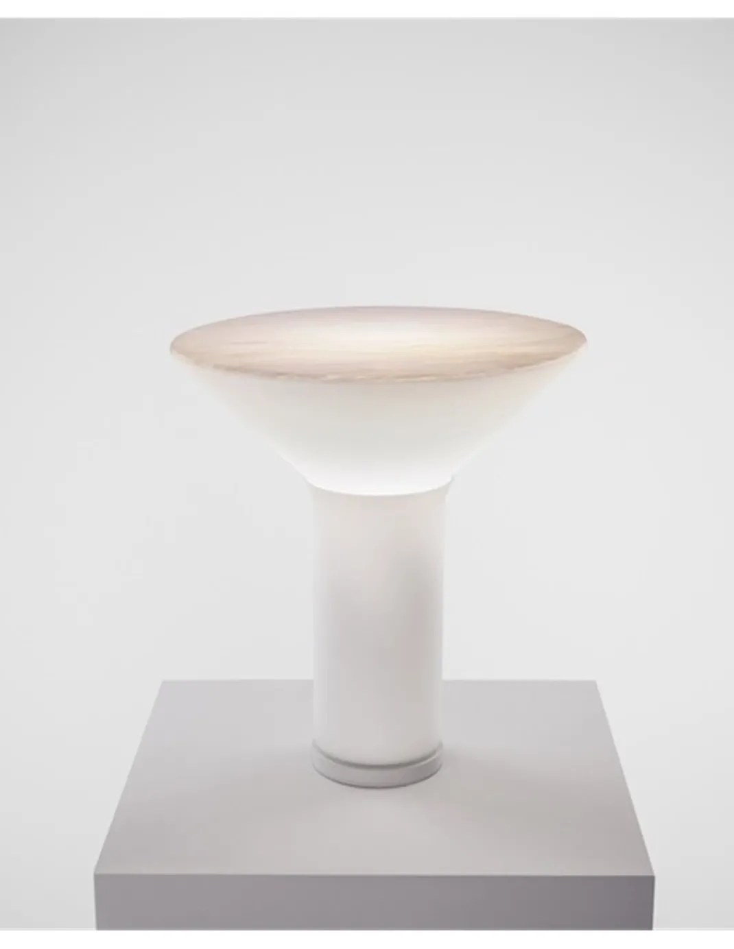 Lámpara de mesa Era – a-emotional light – Lámpara de vidrio artesanal, Altura: 37 cm