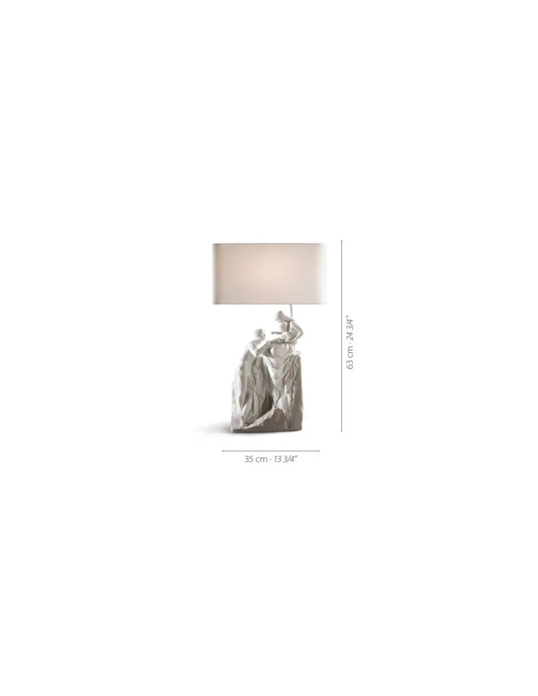 Lámpara de mesa Familia - Lladró - Lámpara decorativa de porcelana