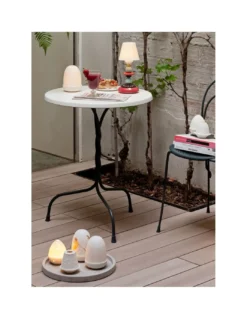 Lámpara de mesa Firefly Lotus - Lladró - Lámpara de porcelana recargable