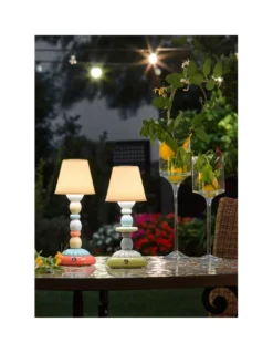 Lámpara de mesa Firefly Lotus - Lladró - Lámpara de porcelana recargable