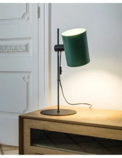 Lámpara de mesa Guadalupe – Faro - Pantalla orientable, disponible en beige o verde