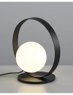 Lámpara de Mesa Halo - ACB - Lámpara bola de mesa en dorada o negro