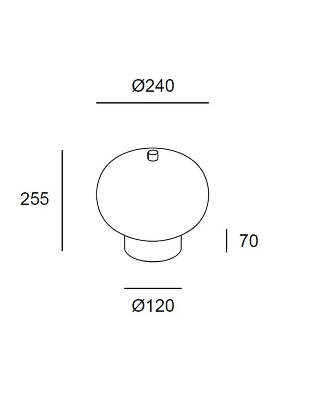 Lámpara de mesa Ilargi - LedsC4 - En madera maciza táctil y regulable