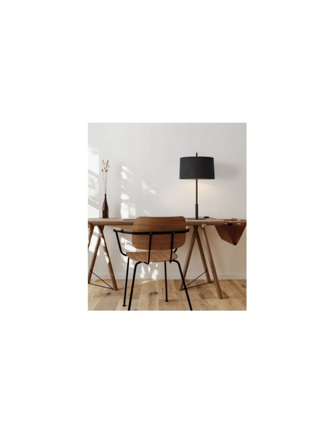 Lámpara de mesa Infinito - Massmi - Lámpara elegante en 2 colores, pantalla de tela