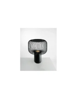 Lámpara de mesa Keshi - B.lux - Lámpara jaula negra con base de mármol