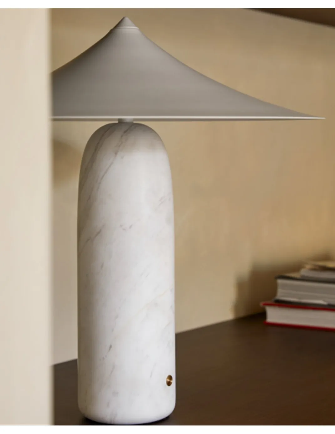 Lámpara de mesa Kine – Aromas – Lámpara inspiración japonesa, de mármol, LED 3000K, Regulable
