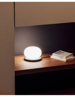 Lámpara de mesa Knock - Milán - Lámpara decorativa ovalada en vidrio soplado