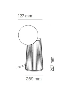 Lámpara de mesa Land - Milan - Lámpara de cerámica decorativa