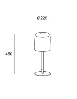 Lámpara de mesa Levels – LedsC4 – Disponible en 3 colores, LED regulable 2700-3000-4000K