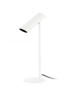Lámpara de mesa Link – Faro – Lámpara minimalista, Blanco+Negro+Bronce