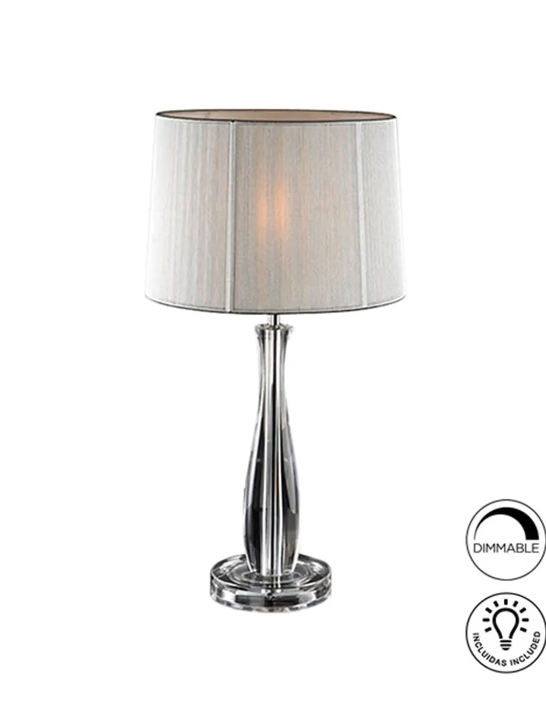 Lámpara de mesa Lin – Schuller – Pantalla de hilo tensado
