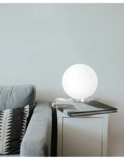 Lámpara de mesa Lluna - Massmi - Lámpara con pantalla esférica blanca