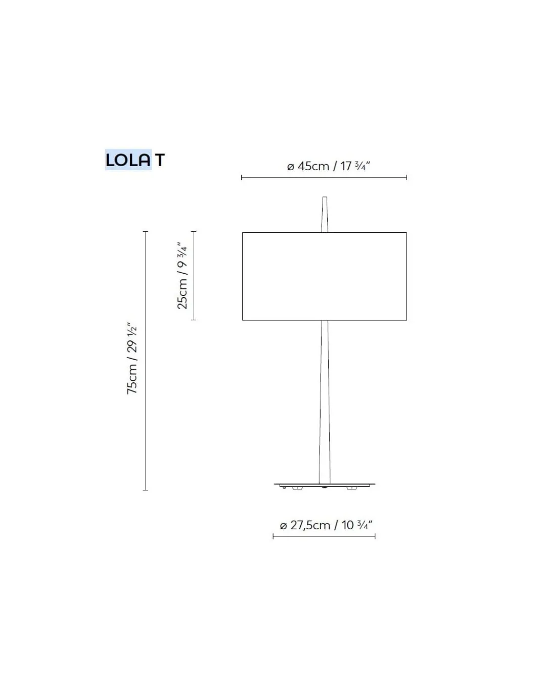 Lámpara de mesa Lola - B.lux - Diseño elegante en blanco o negro