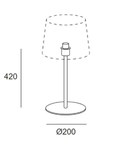 Lámpara de mesa Metrica Round – LedsC4 – Lámpara en 2 colores con pantalla blanca
