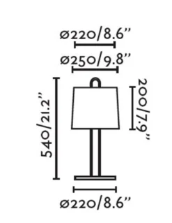 Lámpara de mesa Montreal - Faro - Estructura blanca + pantalla blanca o beige