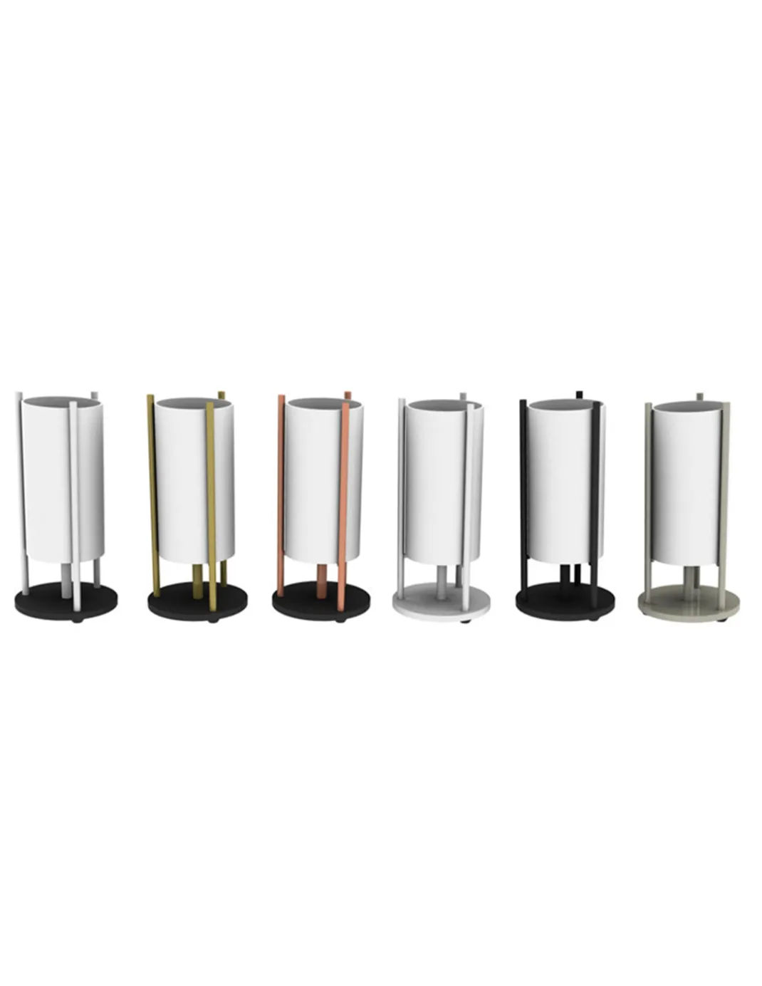 Lámpara de mesa Noa - Pujol Iluminación - Lámpara cilíndrica de cristal