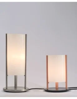 Lámpara de mesa Noa - Pujol Iluminación - Lámpara cilíndrica de cristal