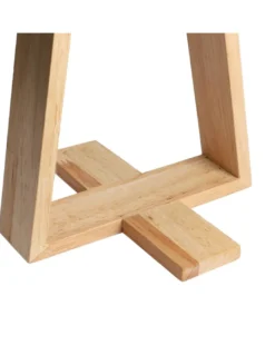 Lámpara de mesa Nuts – FORLIGHT – Lámpara nórdica con pantalla textil, Madera natural