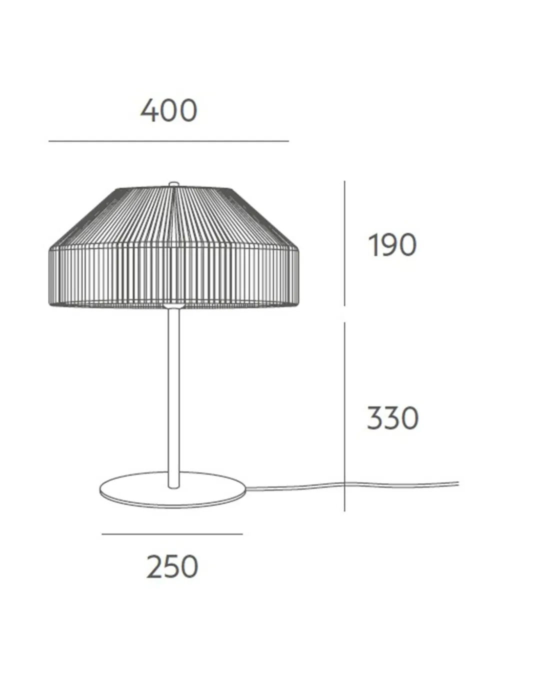 Lámpara de mesa Olivia - Massmi - Lámpara decorativa de cuerda trenzada