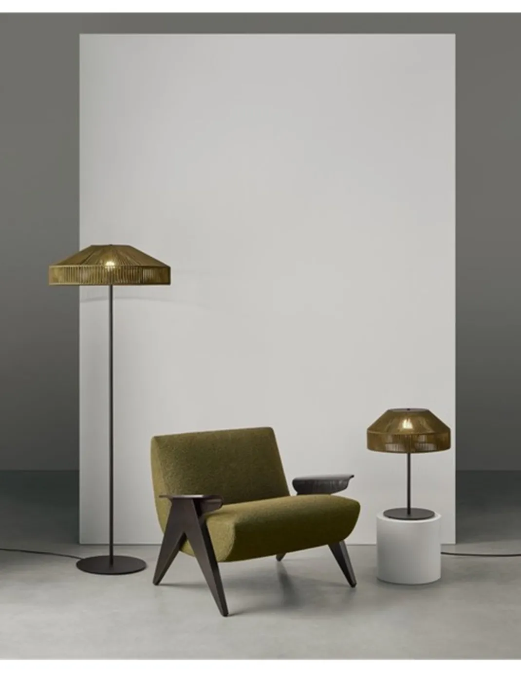 Lámpara de mesa Olivia - Massmi - Lámpara decorativa de cuerda trenzada