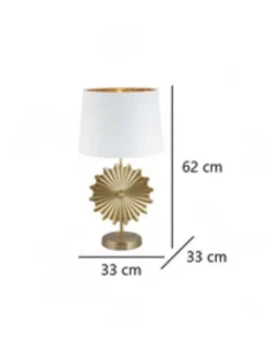 Lámpara de mesa Oris - AJP - Lámpara decorativa dorada