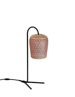 Lámpara de mesa Pikul - PET Lamp - Pantalla colgante de fibra natural de bambú