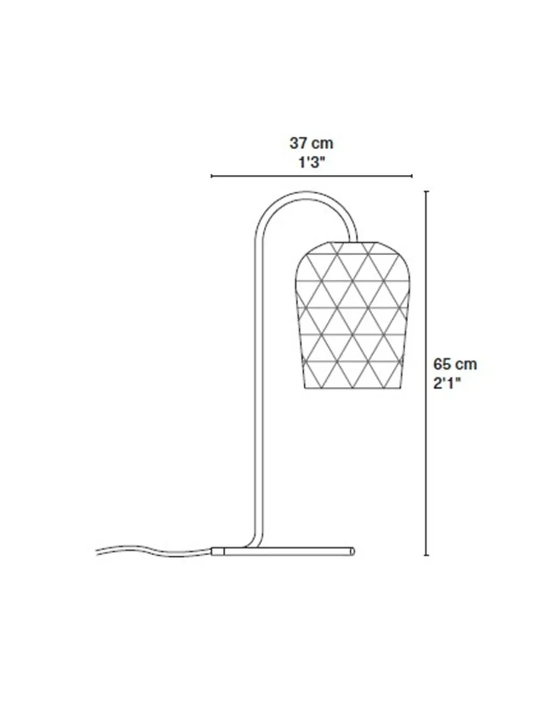 Lámpara de mesa Pikul - PET Lamp - Pantalla colgante de fibra natural de bambú