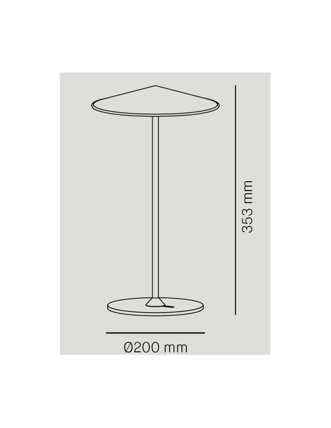Lámpara de mesa Pla - Milan - Lámpara minimalista de mesa
