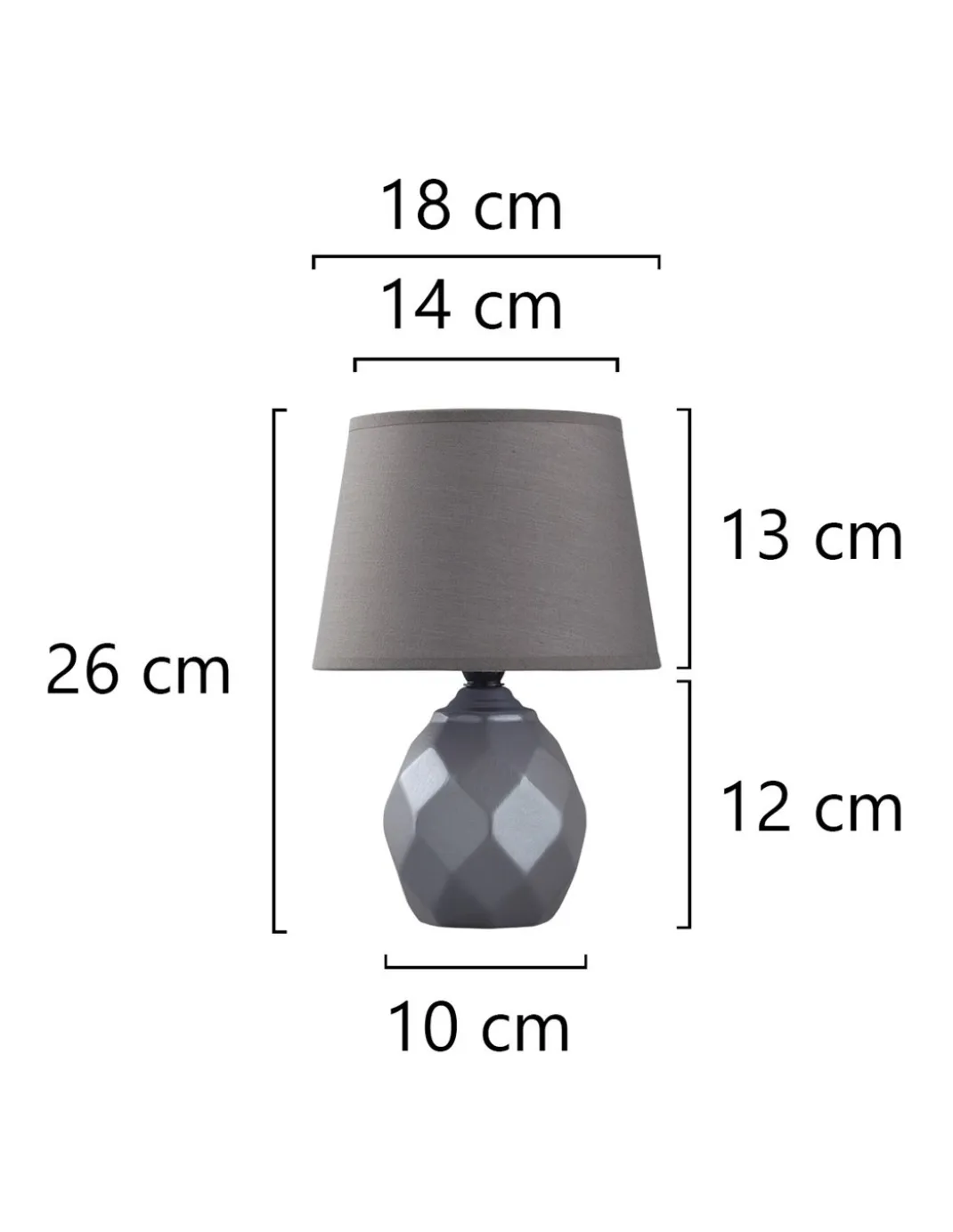 Lámpara de mesa Platon – AJP – Lámpara de cerámica marrón