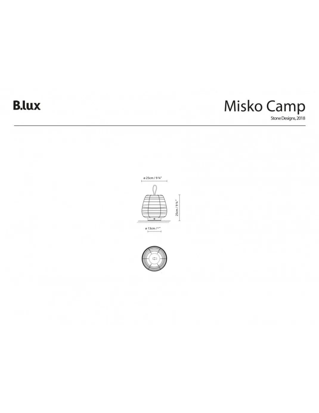Lámpara de mesa portátil Misko Camp - Blux - Lámpara con USB, touch regulable