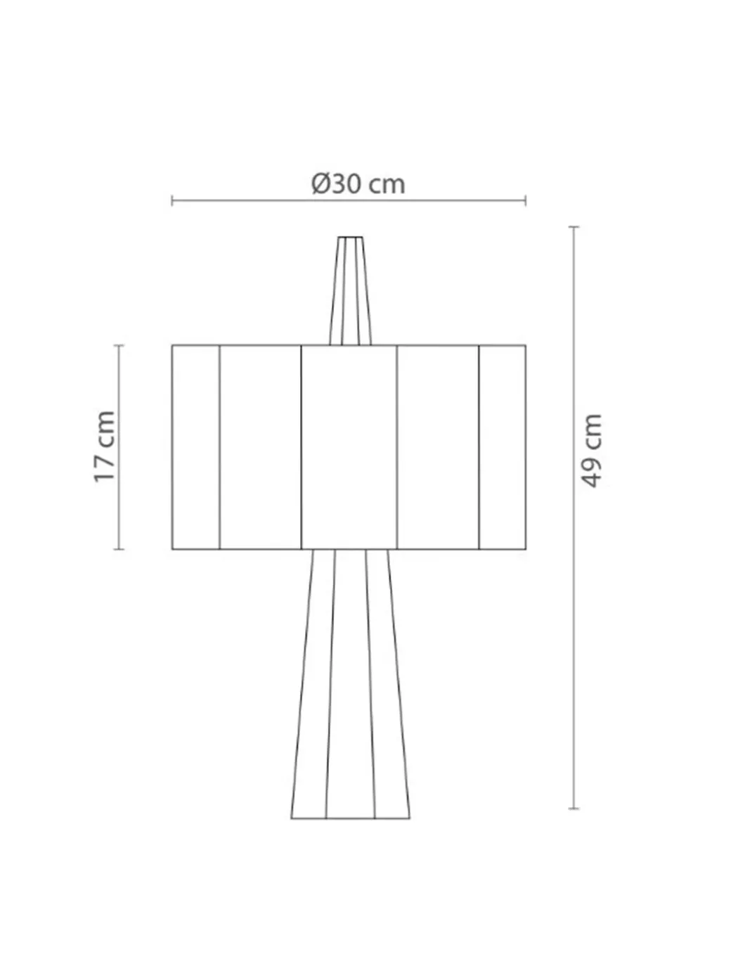 Lámpara de mesa Rain – Robin – Lámpara de madera de castaño con pantalla blanca, Cable azul