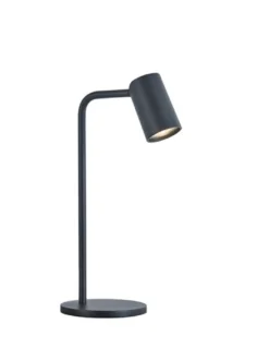Lámpara de mesa Sal – Mantra – Lámpara de escritorio con cabezal orientable, Blanco-Negro