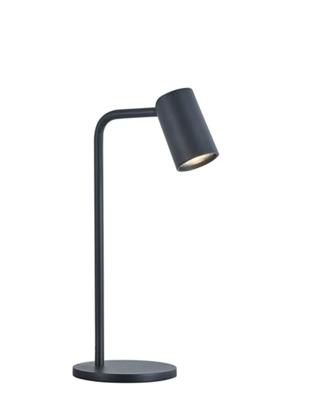 Lámpara de mesa Sal – Mantra – Lámpara de escritorio con cabezal orientable, Blanco-Negro
