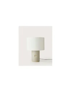 Lámpara de mesa Sand - Aromas - Lámpara de terrazo gris, Regulable, LED 2700K