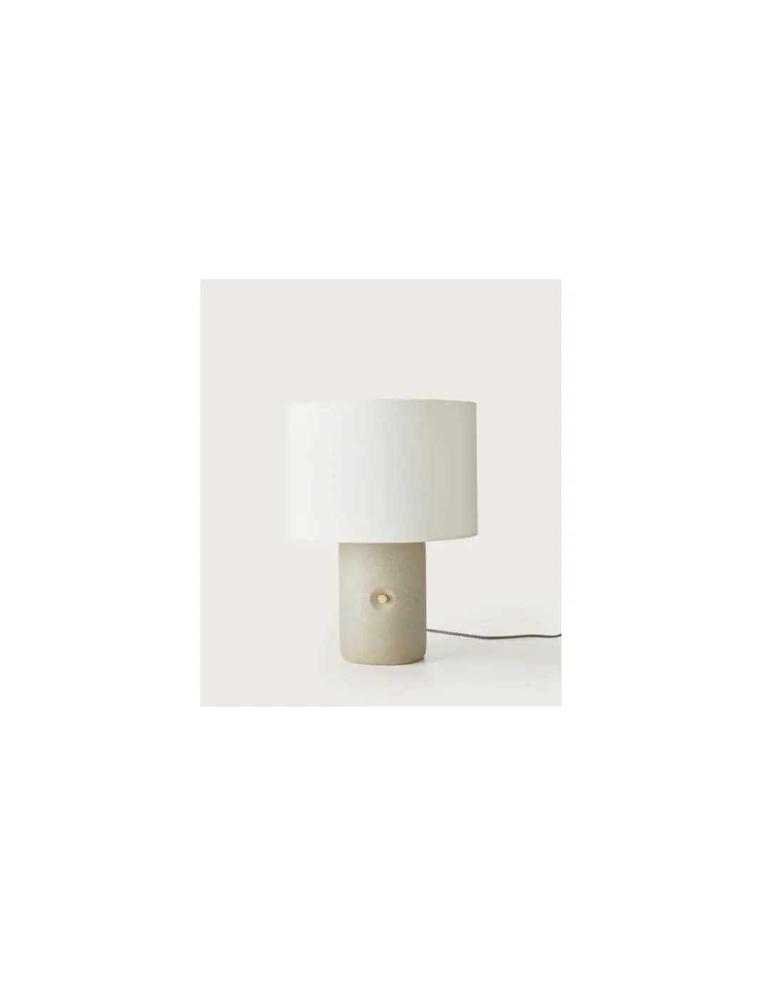Lámpara de mesa Sand - Aromas - Lámpara de terrazo gris, Regulable, LED 2700K