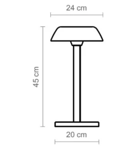 Lámpara de mesa Sarria L – Luxcambra – Diseño moderno en blanco