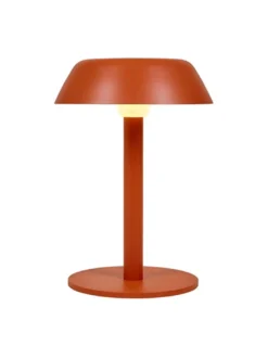 Lámpara de mesa Sarria S – Luxcambra – Diseño moderno en negro y terracota